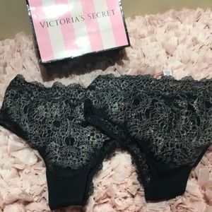 2 pairs of sexy lacy panties Victoria’s Secret